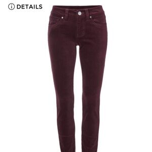 CAbi Women's corduroy Burgundy Skinny Jeans